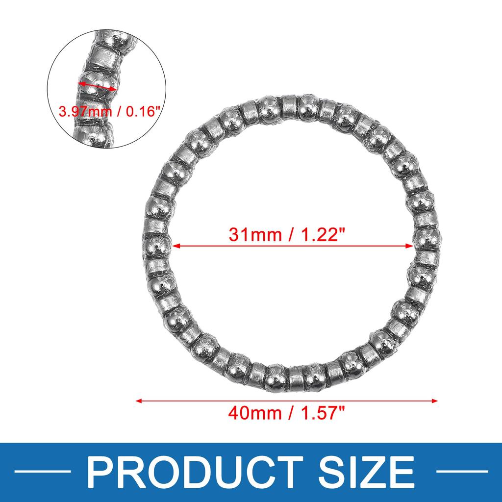 A ABSOPRO Bicycle Ball Bearings 3.97mm X 22pcs with Cage Crank Bearing Bike Wheel Bearing Retainer