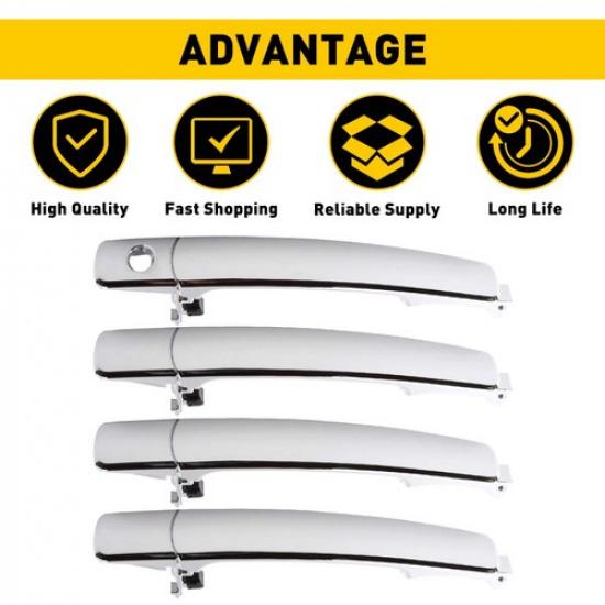 Door Outside 4X Handle Front Rear for Nissan 03-07 Rogue Murano Infiniti EOOK