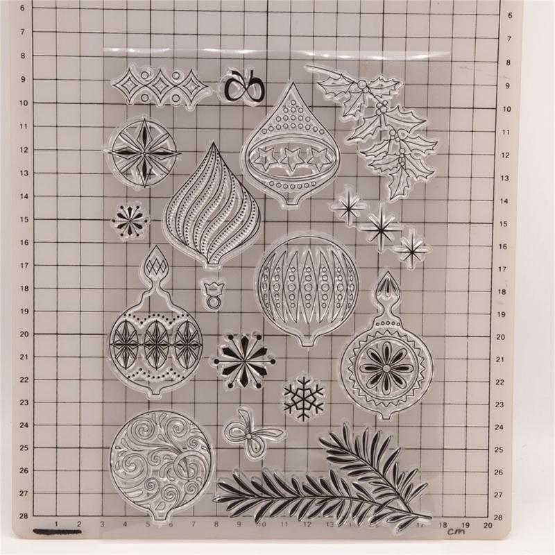 Christmas Clear Stamps Vintage Silicone Seals for DIY Scrapbooking Card Making Embossing Decoration Rubber Stamps Crafts