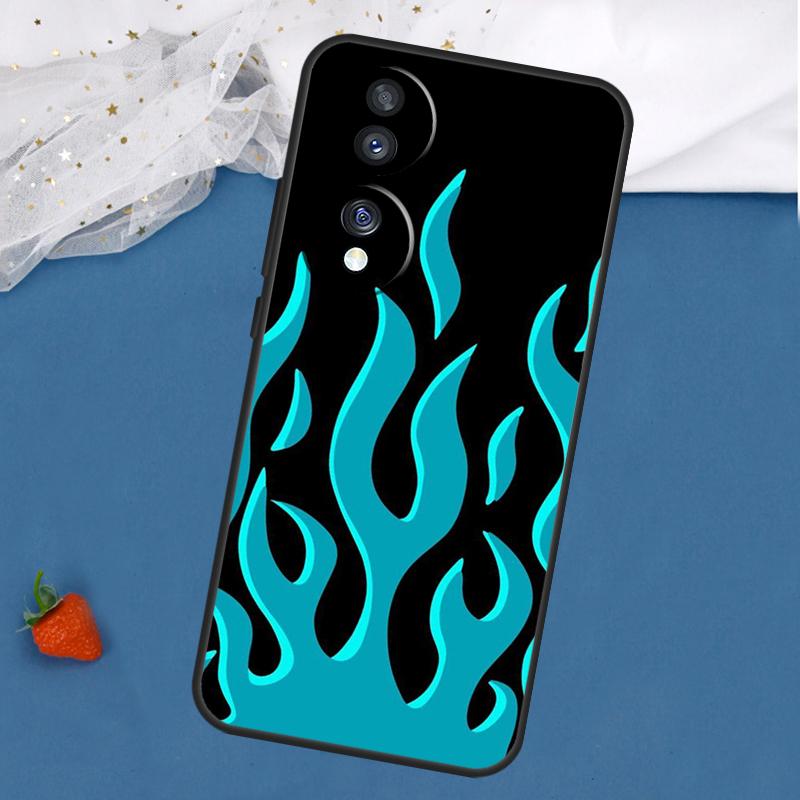 Fashion Design Flame Pattern Case For Honor Magic 7 5 6 Lite 8 Pro 200 400 50 70 90 X8c X8b X9a X9b X9c X9d Win RT Cover
