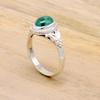 Malachite 925 Sterling Silver Women Handamde Birthstone Ring
