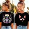 Sailor Moon T-shirt with print for kids, unisex T-shirt for kids, loose casual short-sleeve Y2K Harajuku T-shirt for kids