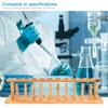Durable and Strong Wooden 6 8 10 12 Hole Test Tube Stand Chemical Laboratory Tool