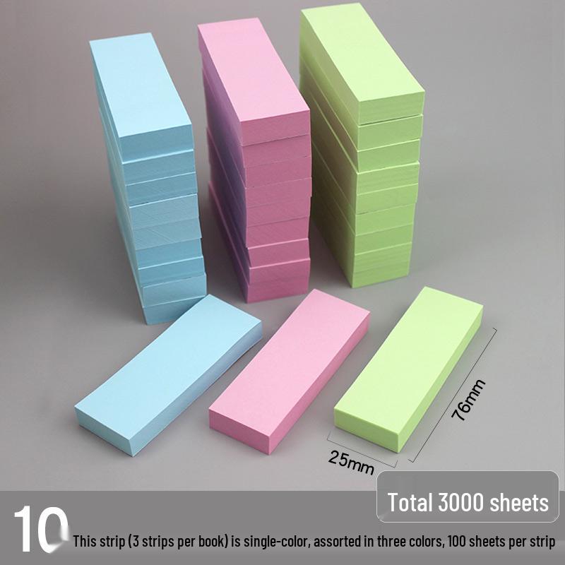 Sticky Notes for Students: Creative & Adhesive Memo Pads, Small Strips, Reusable, Self-Adhesive Labels
