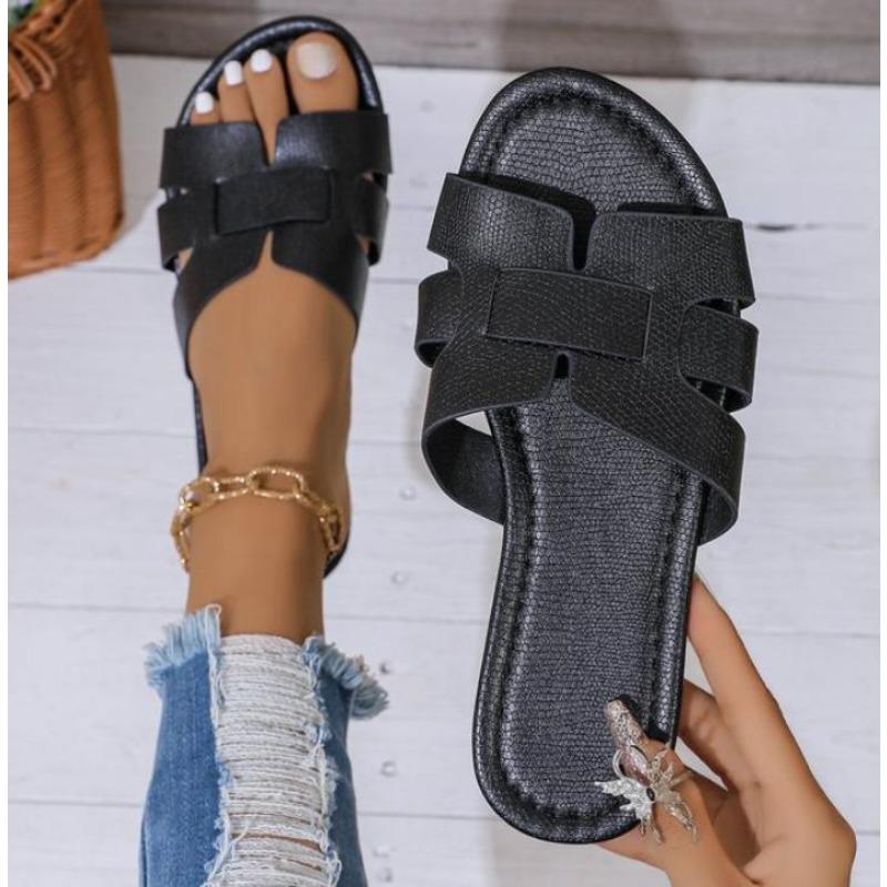 Summer Slipper Women Shoes Ladies High Quality Slides Sandals Womens Shoes New Design Beach Flat Shoes Female Slippers
