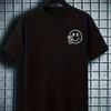 Smiley Face Minimal Print T-Shirt,Lightweight T-Shirt Breathable Cool, Comfortable Wear