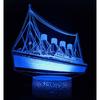 3d Titanic Airplane Acrylic Night Light Model Lamp Kids Bedside Decor Lights