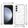 For Samsung Galaxy S24 FE Case Clear Acrylic TPU Hybrid Phone Cover with Laser-printed Film