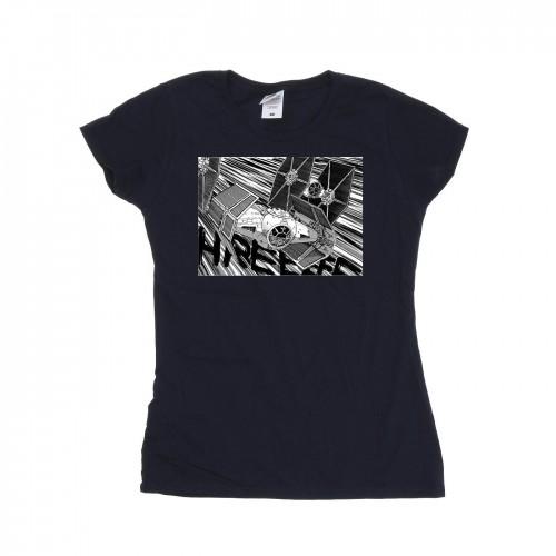 

Star Wars Womens/Ladies Anime Plane Cotton T-Shirt білий