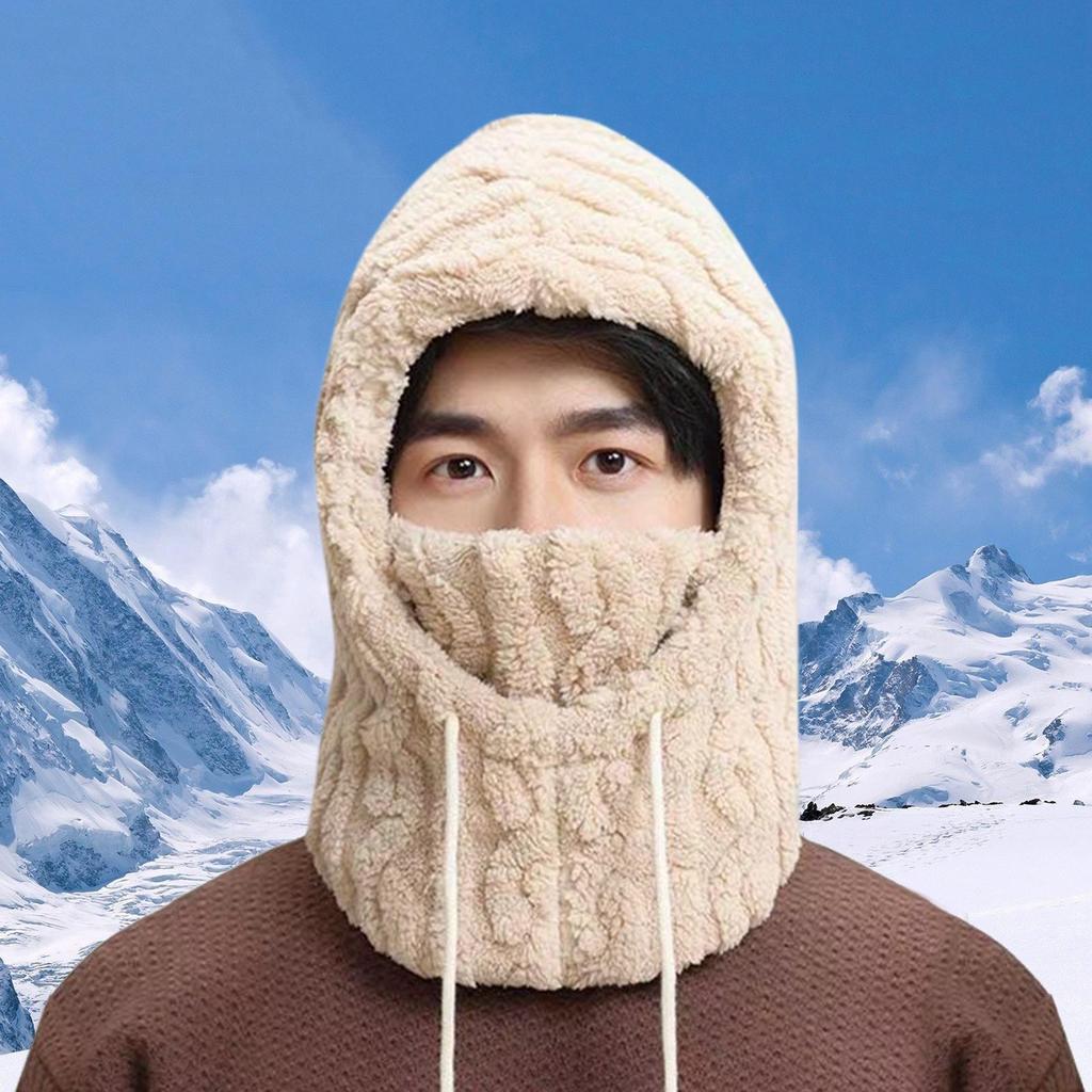 Winter Warm Hat Windproof Adjustable Waterproof Headwear Head Hood Neck Face Cover for Men Women Adults Outdoor Riding Cycling