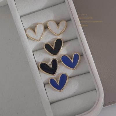 Trendy 925 Silver Heart Earrings: 2022 Korean Design for Women