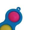 Push Bubble Toy Keychain Pendant Stress Anxiety Relief Bubble Popping Toy Bubble Squeeze Sensory Fidget Toy Party Favors