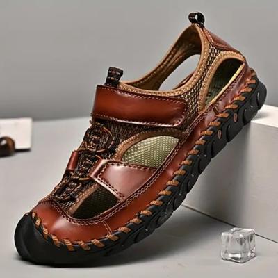 Sandalias para Hombre, Zapatos de Playa tipo Pescador, Sandalias Transpirables, Antideslizantes para Exteriores, Zapatos para Caminar, Anticolisión, Cómodos, Senderismo, Zapatos Deportivos
