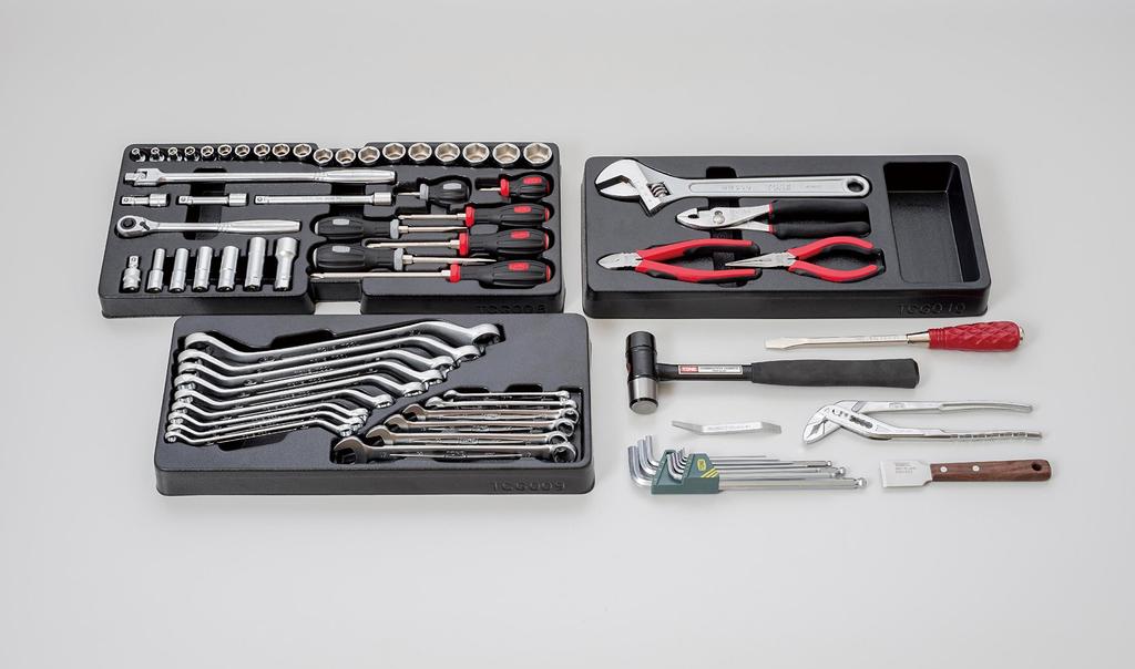 TONE Tool Set TSA350 Drive Red Contents 72 Points 9.5mm (3/8")