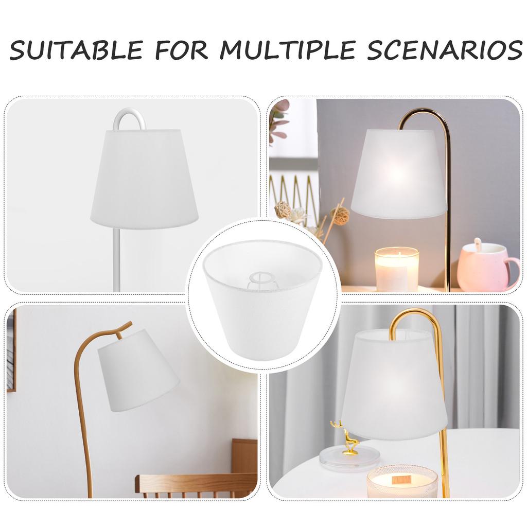 Small Barrel Lamp Shade Vintage Cloth Lampshade for Bedroom Living Room Desk Lamp Table Light Cover Indoor Light