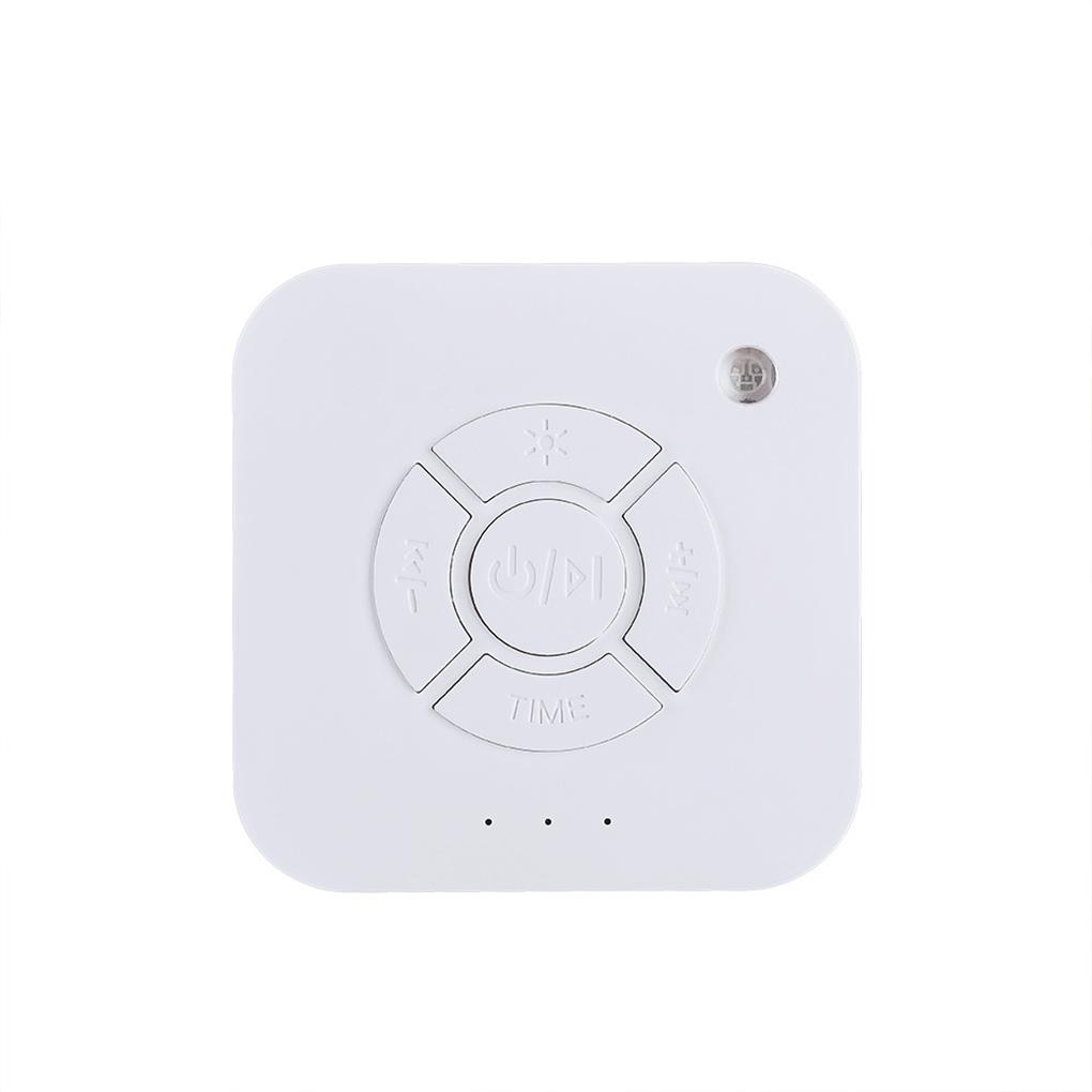 White USB Charging Sleep Sound Machine For Office Travel With Timed Shutdown Function Lightweight