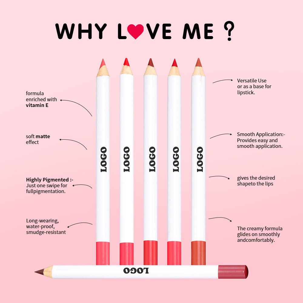 Matte Non-Fade Lip Liner for Women – Perfect for Outlining and Defining Lips