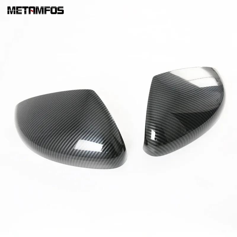For Honda Fit Jazz     2024 2025 Carbon Fiber Rear View Side Door Mirror Cover Trim Protector Car Accessories