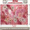 2D Romantic Pink Flower Wall with Large Butterfly Backdrop