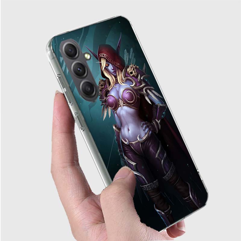 W-World Of W-Warcraft Elf Phone Case for Samsung A16 A26 A36 A56 A17 A37 A57 A07 A06 A02S A03 A04S A05S Galaxy Note 20 10 A50S A