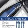 Liter Window Panel All-inclusive Silicone Pad for BYD Atto 3 2022-2025 Interior Scratch-proof Modification Pad Accessories Tools