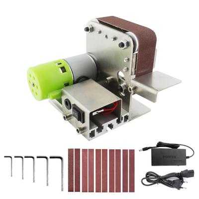 7 Speed Adjustable Polishing Grinding Machine Cutter Edges Sharpener Multifunctional Grinder Mini Electric Belt Sander