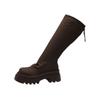 Thick-soled boots women's 2025 spring new models but knee-thin high knight boots Internet celebrity explosion pile boots