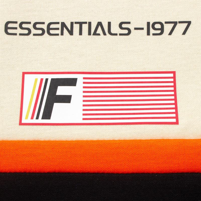 Amerikanischer Retro College Stil Jerry FG Langarm Polo Hoodie