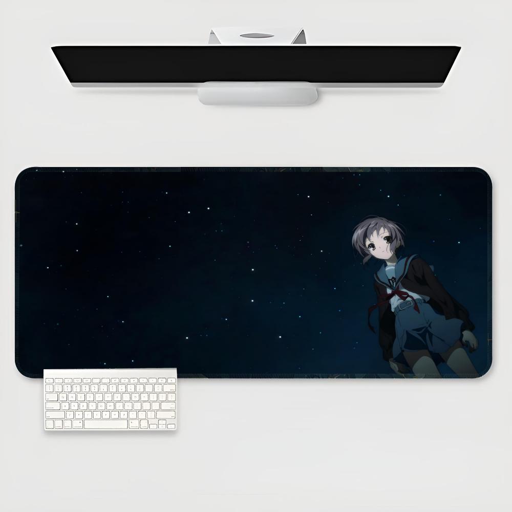 The Melancholy of Haruhi Suzumiya Mouse Pad game teclado XXL Mouse Pad Large Computer Laptop Non-slip Keyboard Desk Mat Mousepad