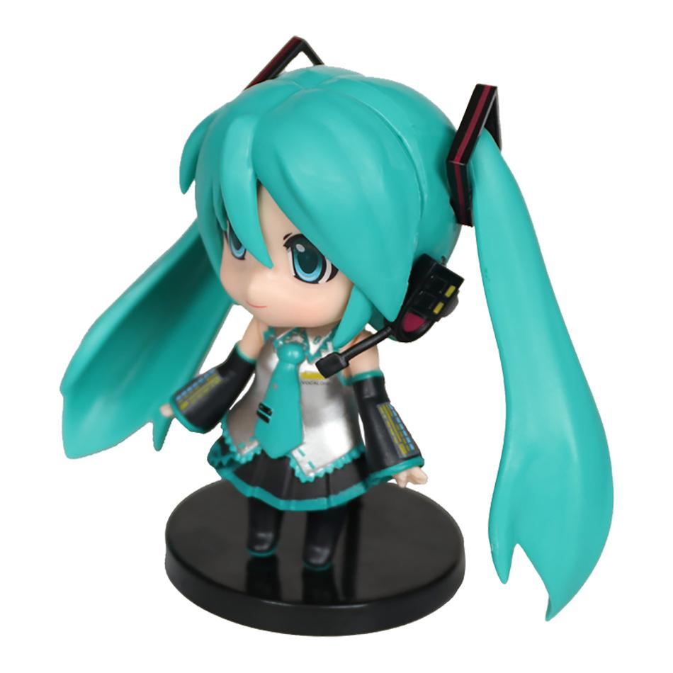 Anime Neue Miku Figur Mini Charakter Ornamente Kawai Rosa Grün Hatsune Heim Schreibtisch Dekoration Erwachsenen Spielzeug Kind Geburtstagsgeschenk