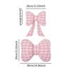 Car Neck Protection Pillow Bowknot Design Plush Headrest Breathable Support for Long Distance Driving