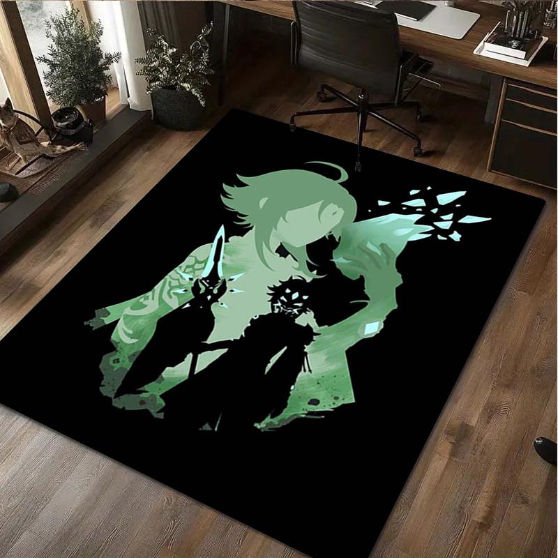 Genshin Impact Rug Home carpet Office Decorative Carpet For Living Room Bedroom Door Mat Floor Carpet Computer Chair Area Rug
