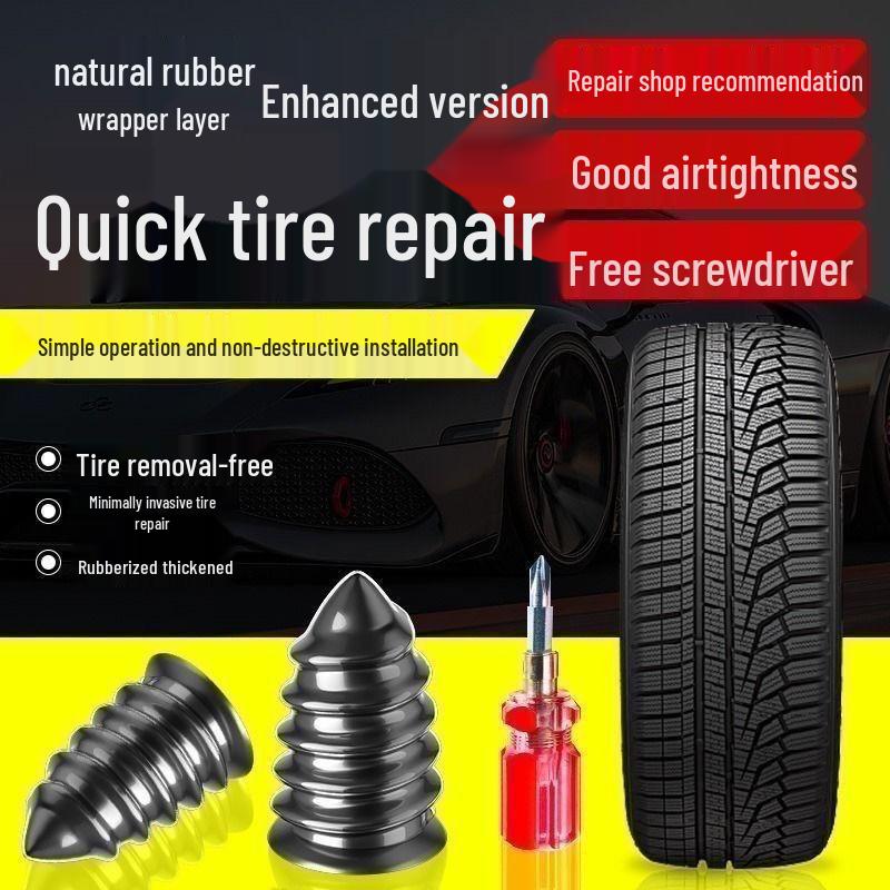 Quick Tire Repair Tool for Cars & Motorcycles: Vacuum Seal Glue Nail