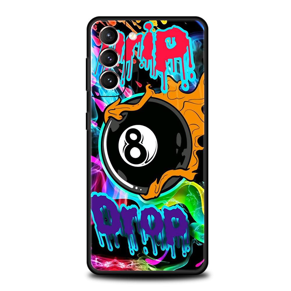 Phone Case Cover for Samsung Galaxy S25 Edge S24 S23 S22 S20 S21 FE Ultra S10 S10E Plus Soft TPU Billiard Fashion Brand Number