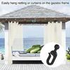 20pcs Plastic Mosquito Netting Rings Rustproof Hook Accessories Durability Curtain Hooks  Tent