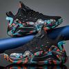 Men's Summer High-Top Knit Mesh Camo Basketball Sports Shoes, Trendy Footwear For Youth.