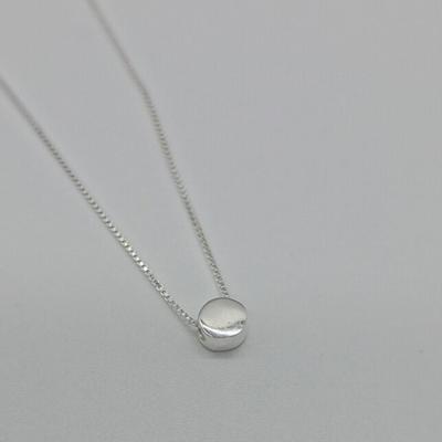 Circle Ball Necklace Silver