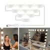 Make-upspiegel met 10 LED's, dimbare verlichting en USB-touchbediening.