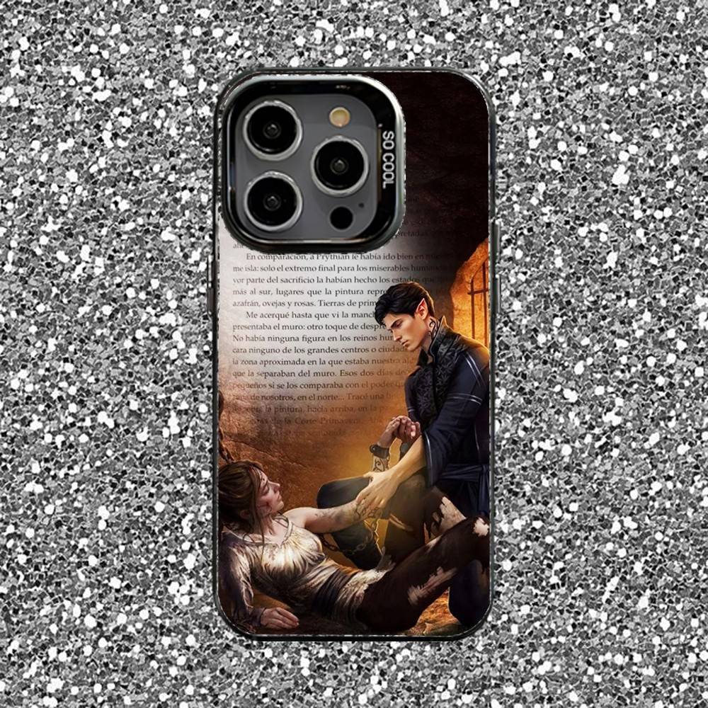 

A Court of Mist and Fury Phone Case For iPhone 16,15,14,13,12,11,Pro,XS,Max,Plus,Mini,SE Black Candy Matte Shockproof Cover iPhone16promax