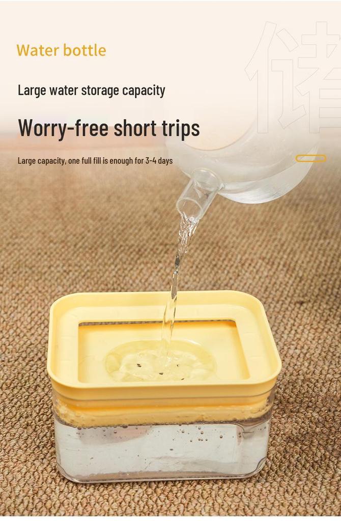Large Capacity Anti-Splash Pet Water Bowl - Automatic Non-Wet Mouth Design for Dogs