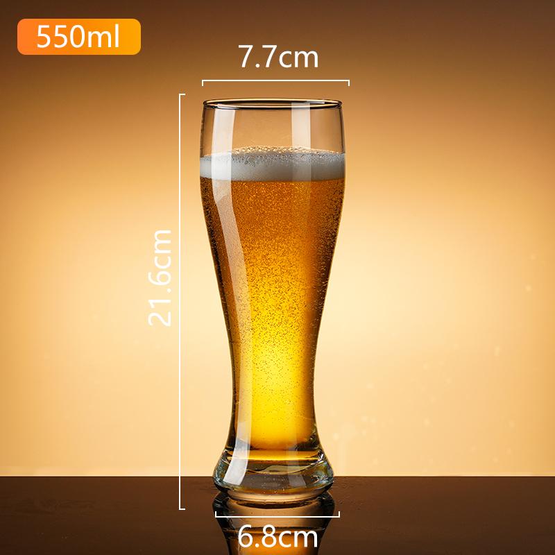 Customized 550ml Tall Glass Beer Mug Personalized Beer Boot Cups Gift Accessory for Drinkware Enthusiasts