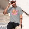 2026 New Model Capybara Loves Drinking Bubble Tea Shortsleeved Tshirt For Unisexs Summer Tide Anime Print Shirt 100 Pure Cott