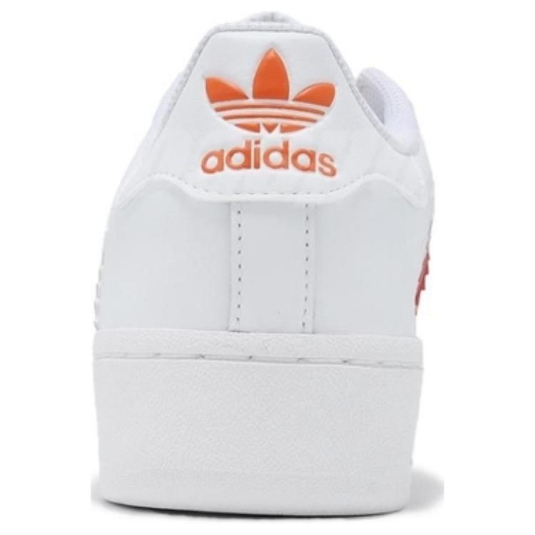 Adidas Superstar XLG White Multi-Color Women Sneakers Footwear-White Better-Scarlet Orange IF9122
