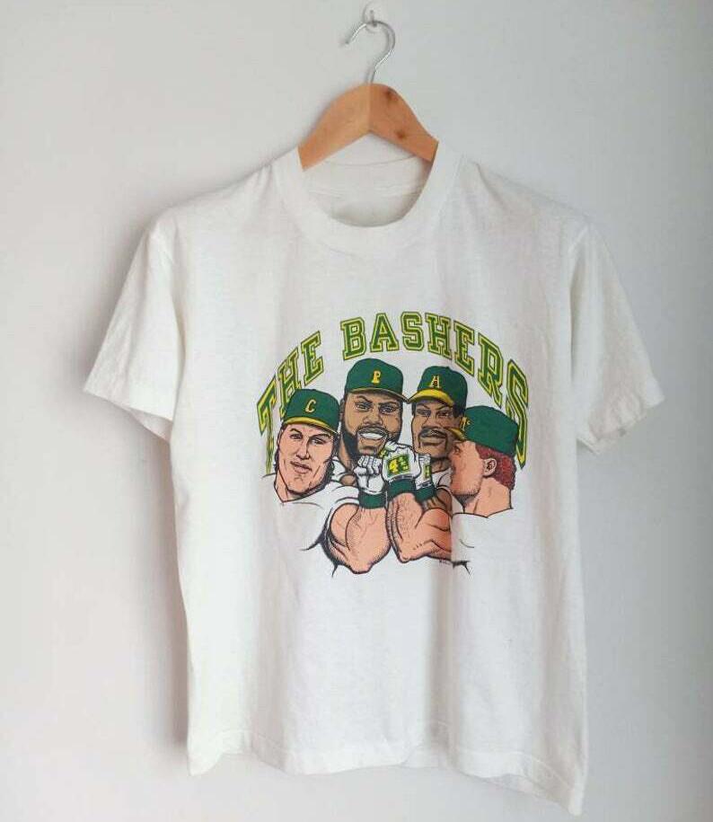 

The Bashers caricature Tshirts Unisex White S234XL Short Sleeve Cotton Unisex T-Shirt S