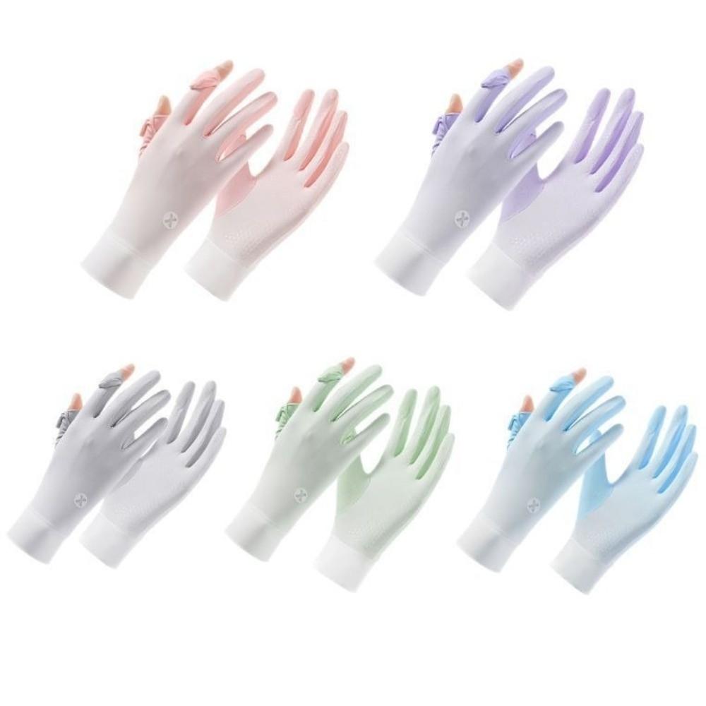 Ice Silk Sun Protection Gloves Thin Touchscreen Gloves for Driving,Golf,Hiking