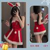 Christmas Cos Uniform Sexy Lingerie Velvet Female Cosplay Dating Robe Suit