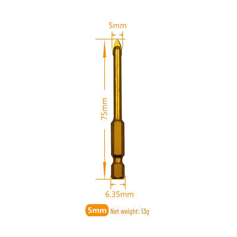 

Шестигранное крестообразное ручное сверло для стеклянной плитки и бетона - Треугольный сплав открывалка