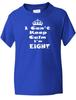 8th Eighth Birthday Keep Calm I'm Eight Birthday Present Kids T Shirt Age 1-13