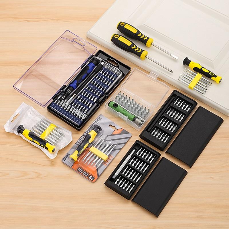 Multifunctional Ratchet Screwdriver Set Portable Repair Hand Tool Kit with Various Bits for Phone Computer Household DIY Maintenance