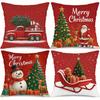 Festive Christmas Cushion Covers - Classic Santa & Red Truck Designs | Decor for Holiday Home & Sofa Decorations